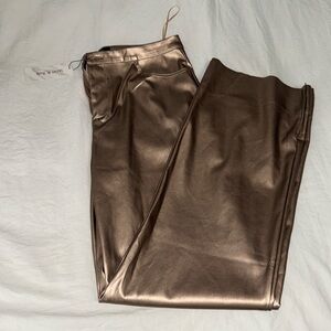 NWT Strut & Bolt champagne leather pants